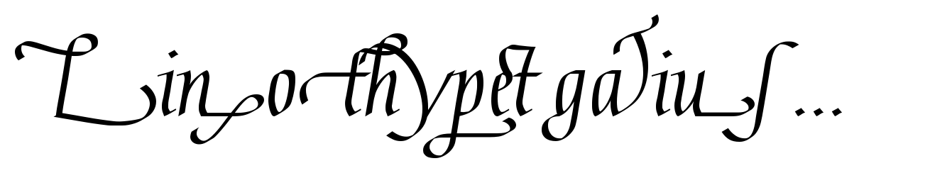 Linotype Gaius Regular Ligatures